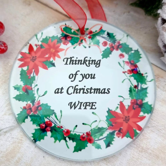 "Blessed Memories" Hanging Ornament - Wife