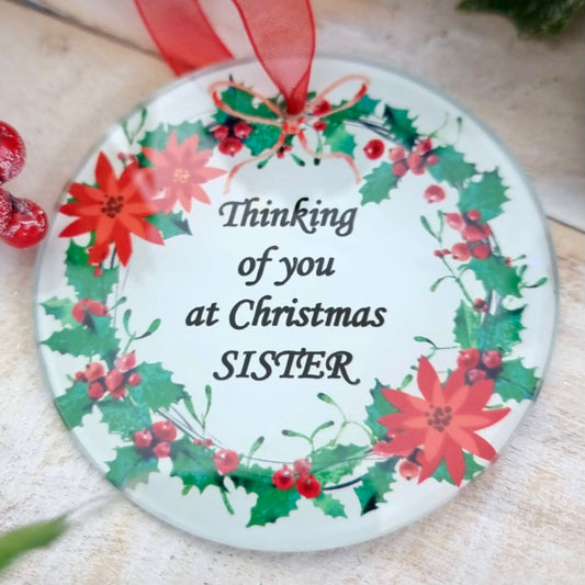 "Blessed Memories" Hanging Ornament - Sister