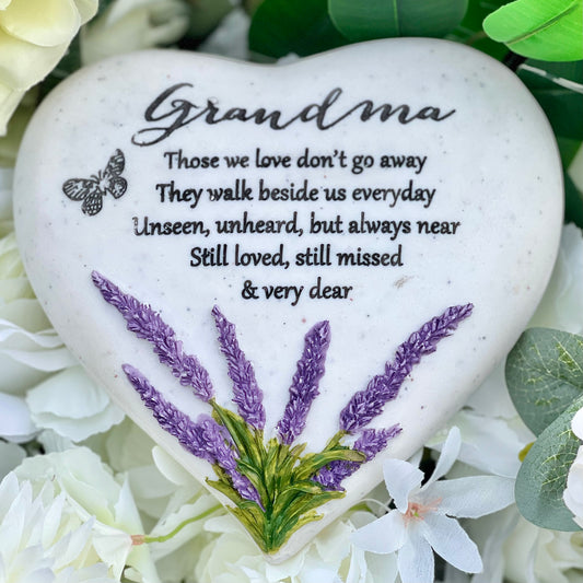 Lavender "Healing Hearts" Plaque - Grandma