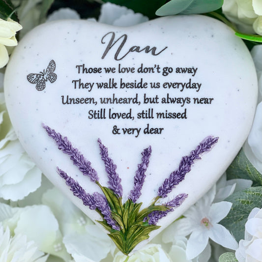 Lavender "Healing Hearts" Plaque - Nan