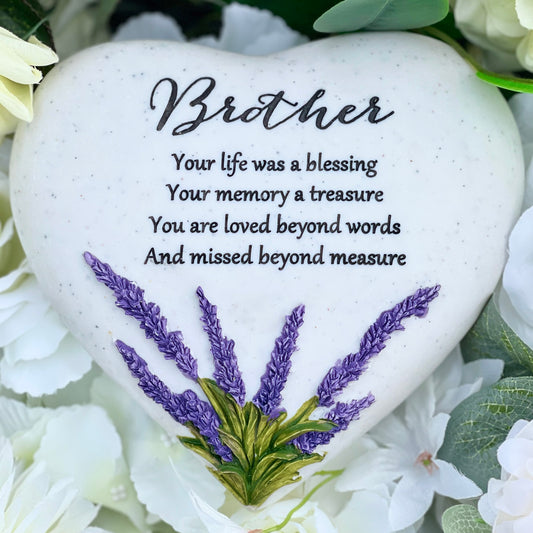 Lavender "Healing Hearts" Plaque - Brother