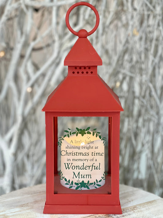 "Light Of Our Loved Ones" Christmas Lantern - Mum