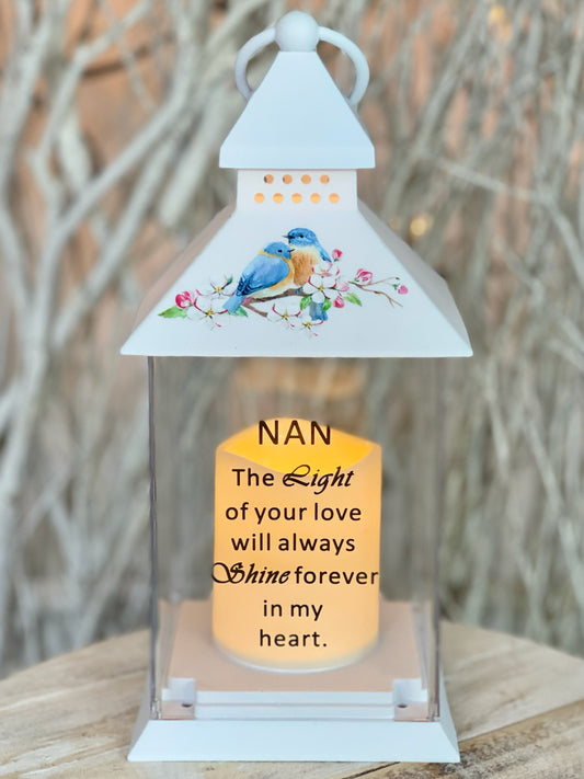 "Light Of Our Loved Ones" Bird Lantern - Nan