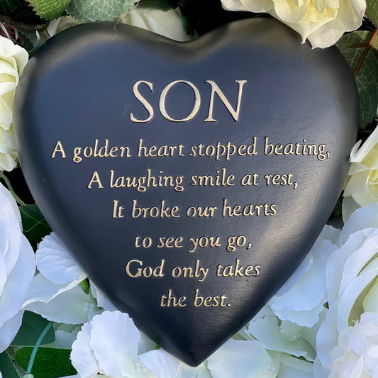 "Golden Heart" Plaque - Son