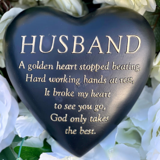 "Golden Heart" Plaque - Husband