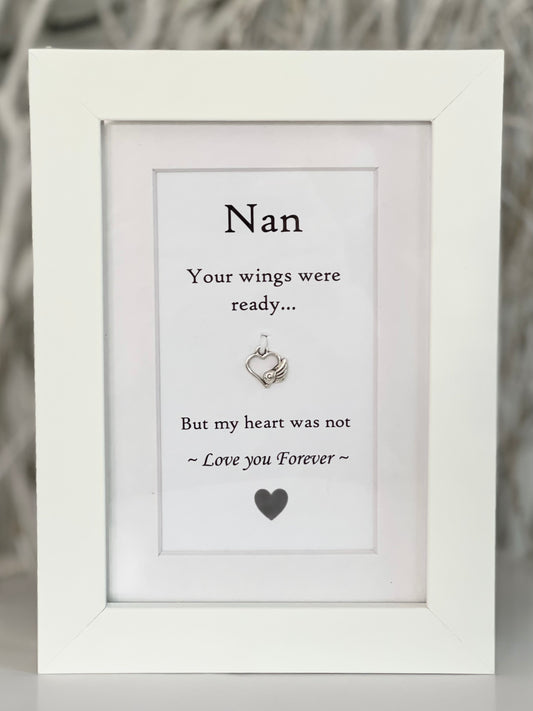 "Wings of Love" Box Frame - Nan