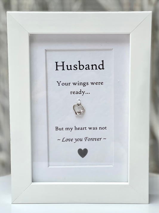 "Wings of Love" Box Frame - Husband