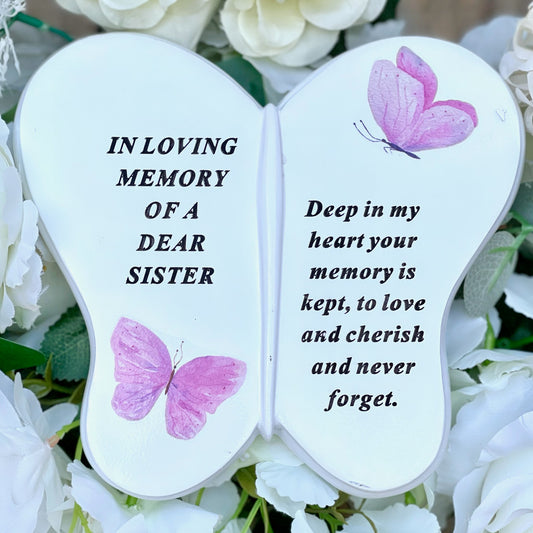 "Butterfly Blessings" Plaque - Sister