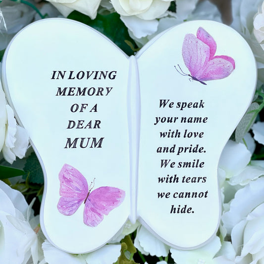 "Butterfly Blessings" Plaque - Mum