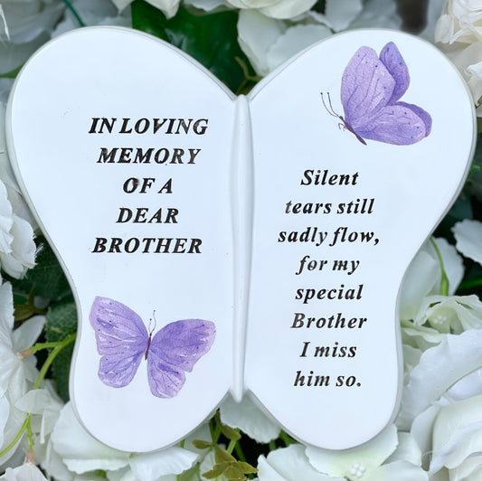 "Butterfly Blessings" Plaque - Brother