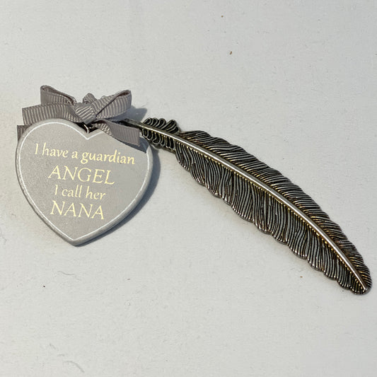 "Guardian Angel" Feather Plaque - Nana