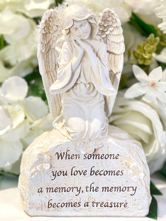 "Memory Becomes A Treasure" Memorial Angel