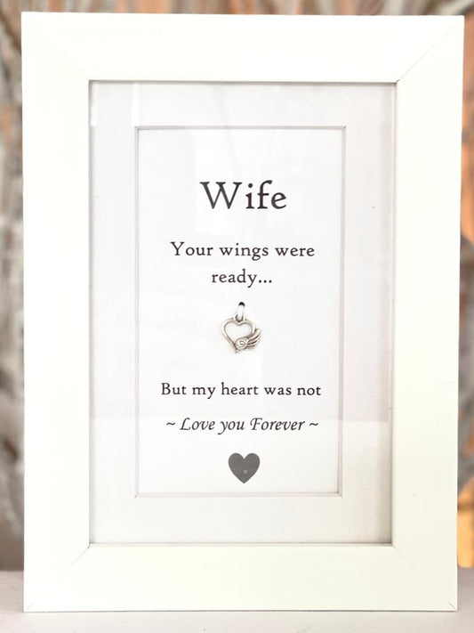 "Wings of Love" Box Frame - Wife