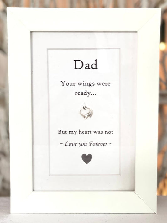 "Wings of Love" Box Frame - Dad