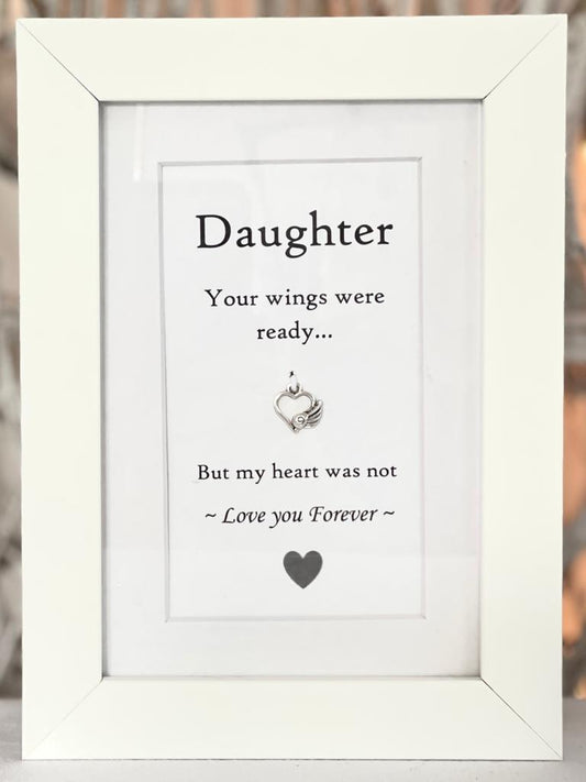 "Wings of Love" Box Frame - Daughter