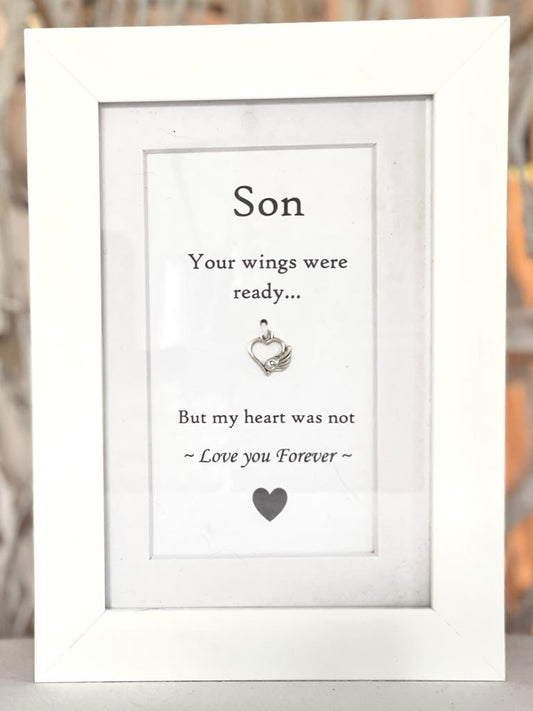 "Wings of Love" Box Frame - Son