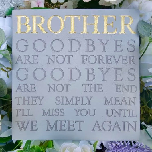 "Eternal Love" Plaque - Brother